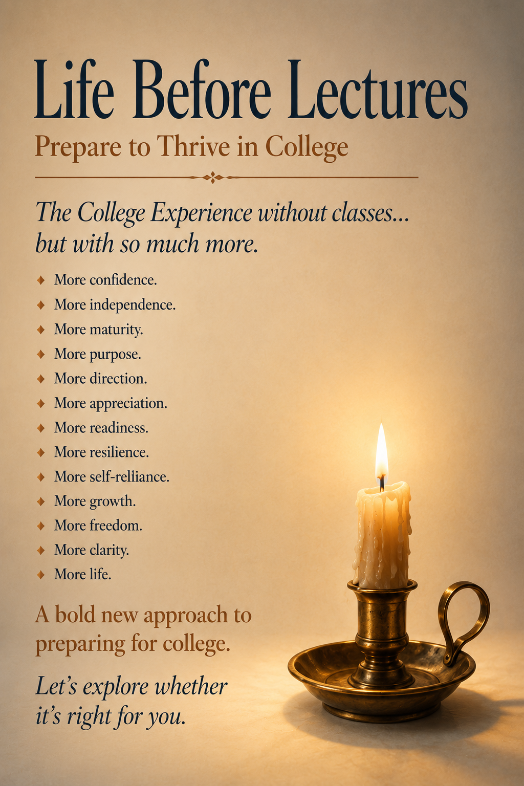 Life Before Lectures — Prepare to Thrive in College